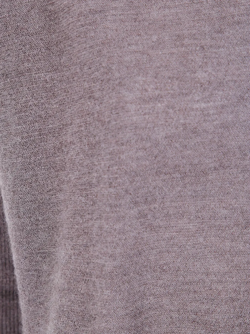 Gentry Portofino Geribbelde trui met V-hals Grijs