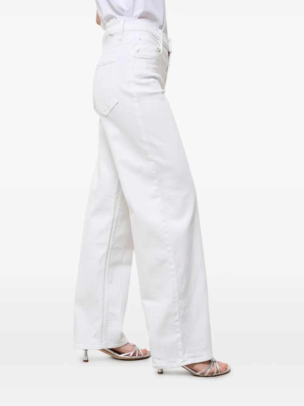 Mother The Rambler Ankle Jeans Fairest Of Them All In White