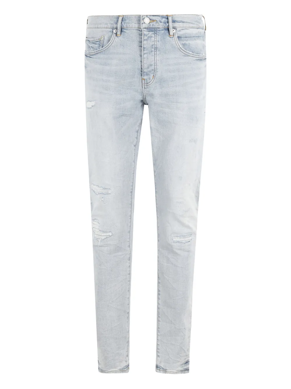 Purple Brand logo-patch jeans Blauw