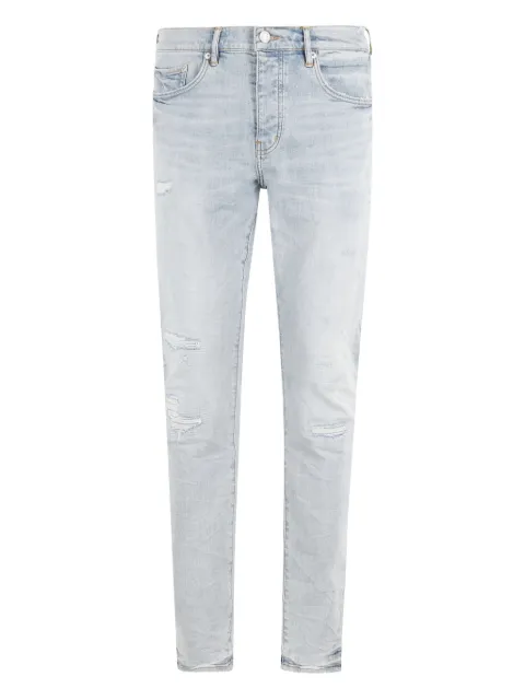 Purple Brand logo-patch jeans