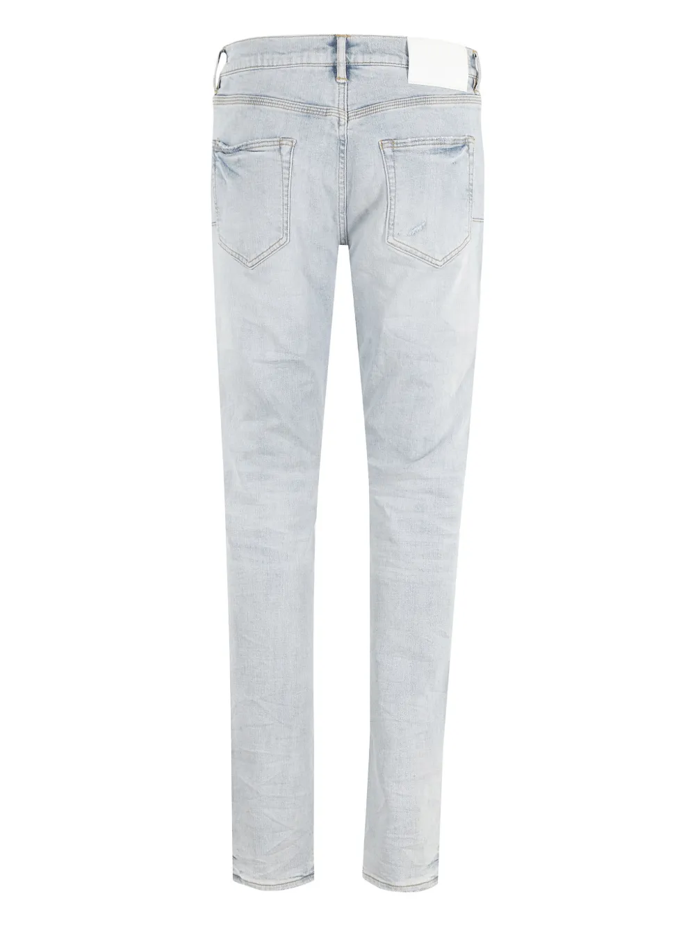 Purple Brand logo-patch jeans - Blauw