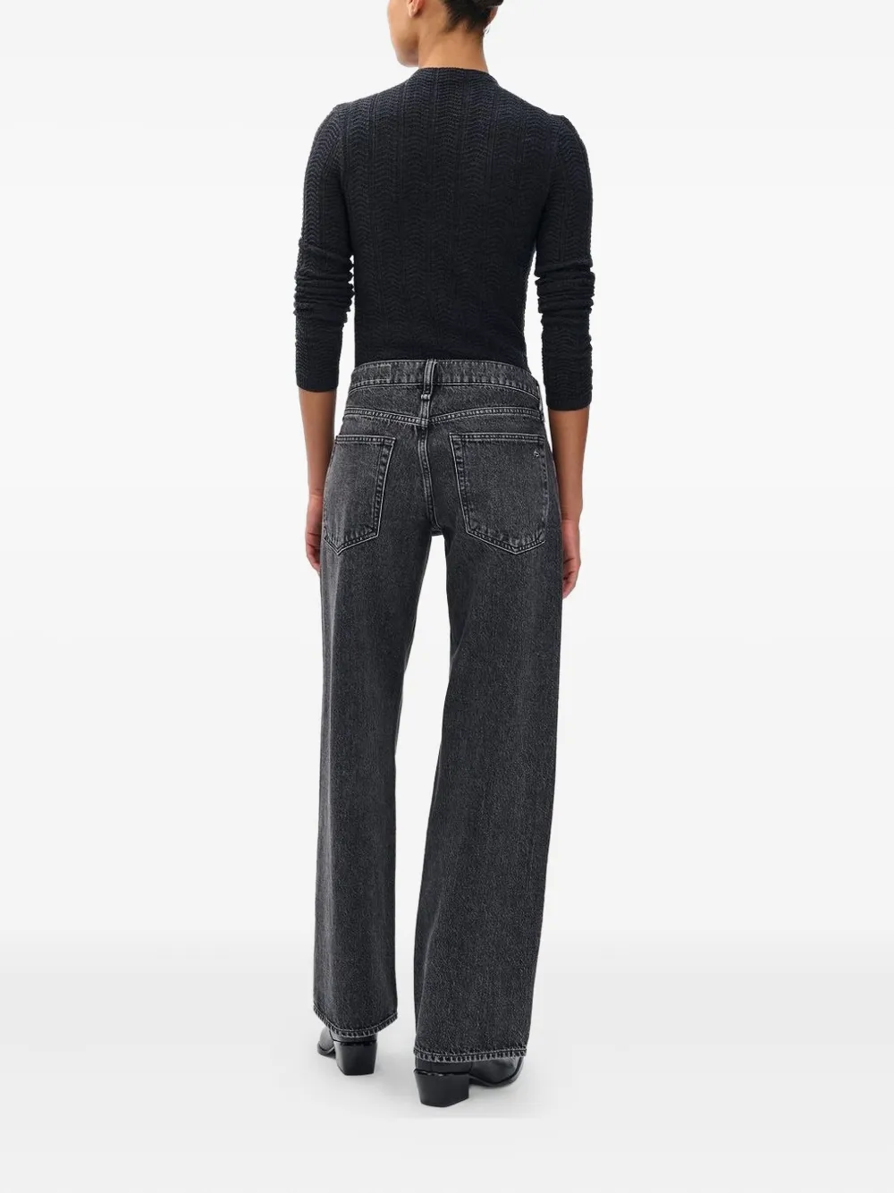 Rag & Bone Five-pockets Jeans In Black