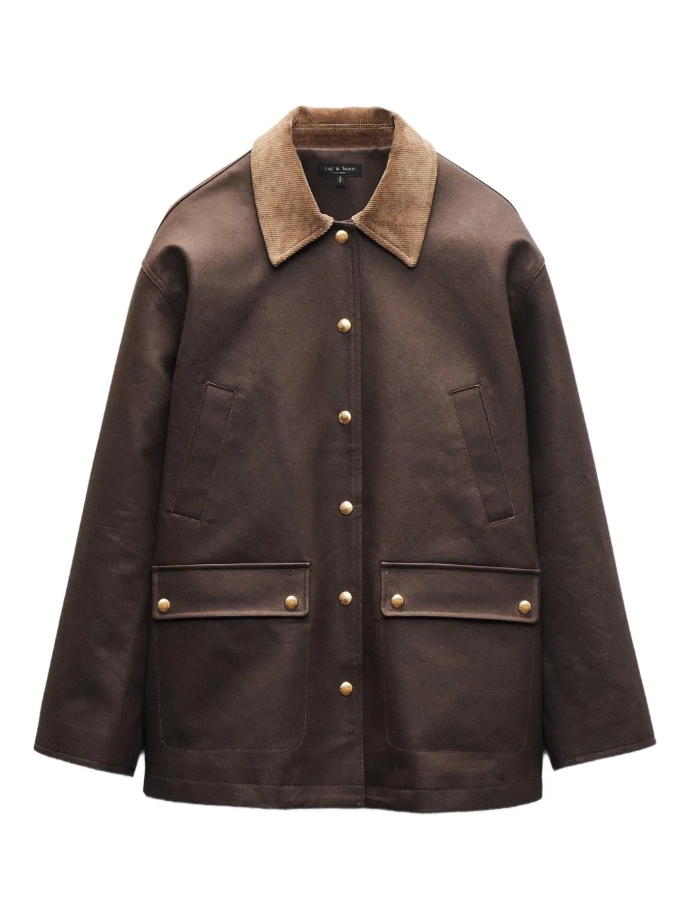 rag & bone corduroy-collar button jacket | Brown | Image 1