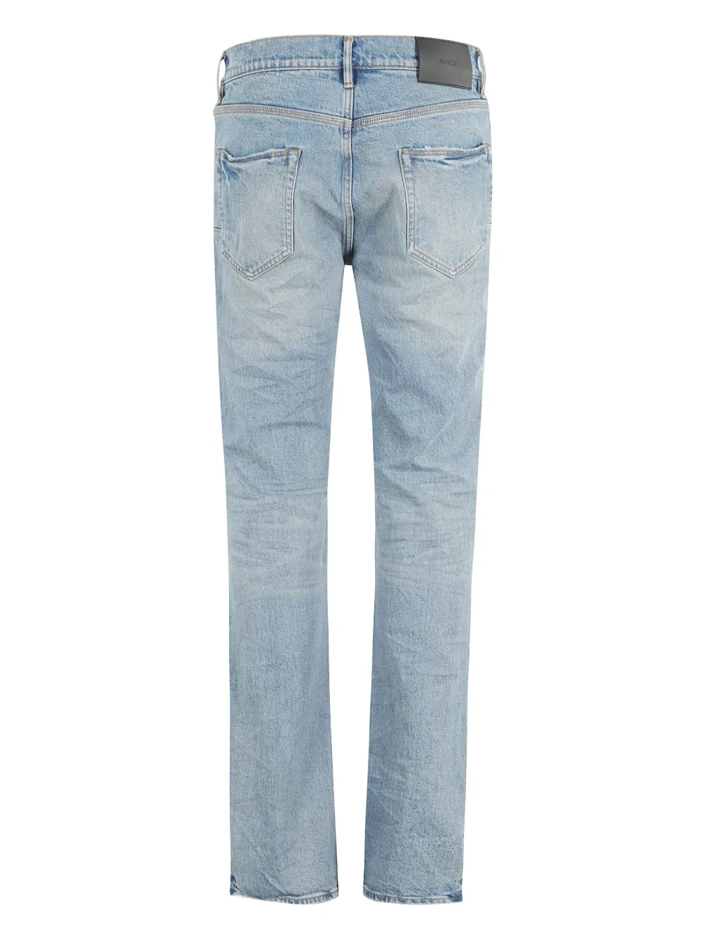 Purple Brand logo-patch jeans - Blauw