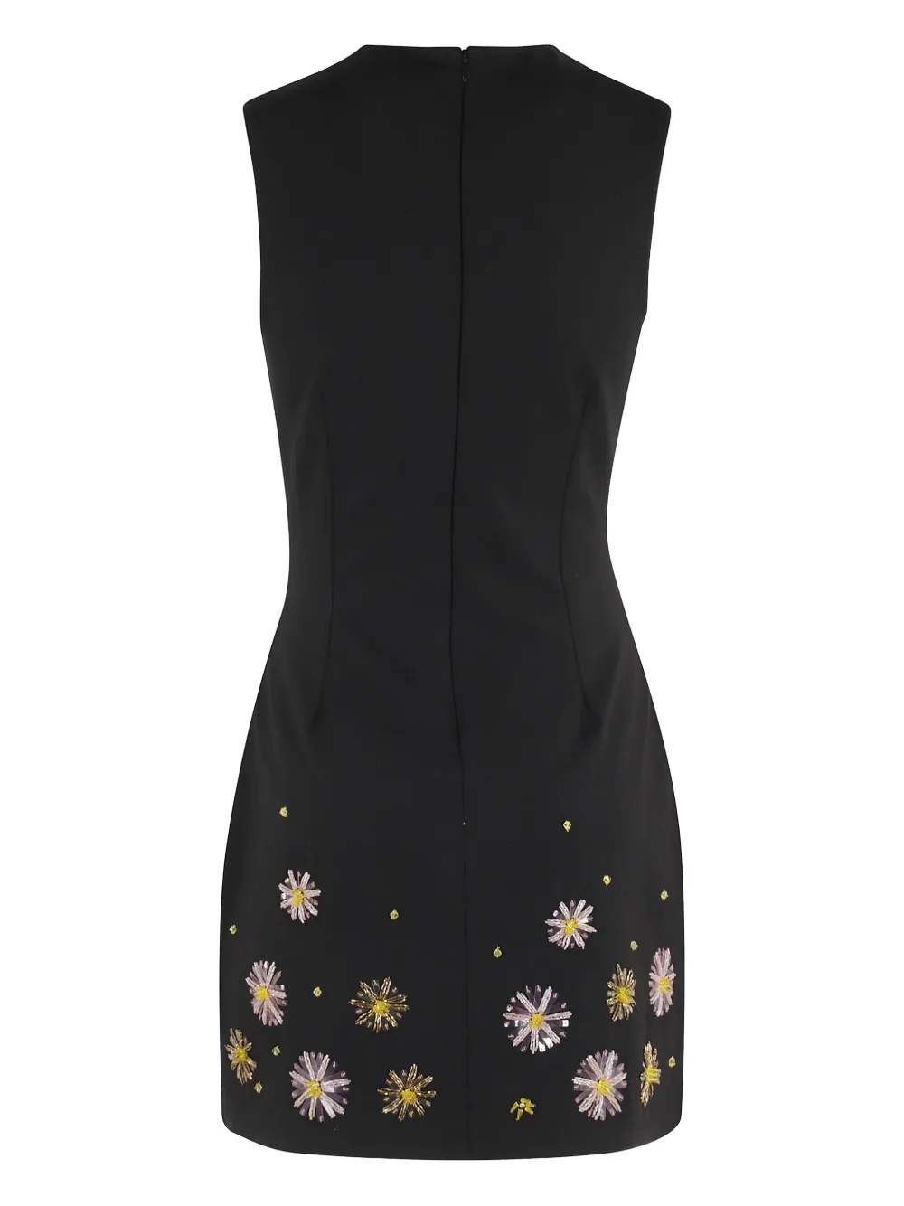 STAUD embellished floral dress - Zwart