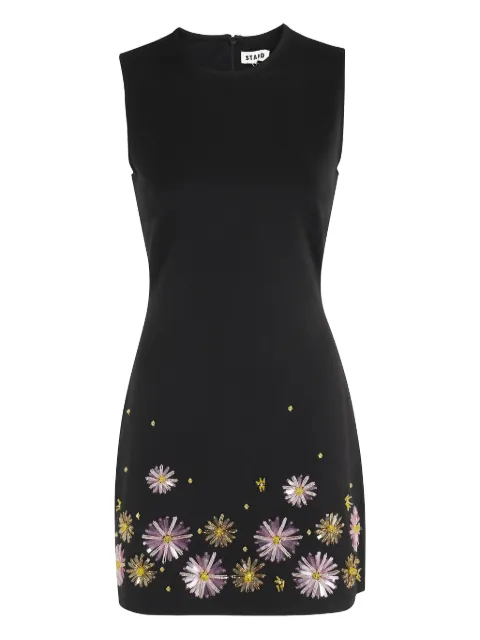 STAUD embellished floral dress