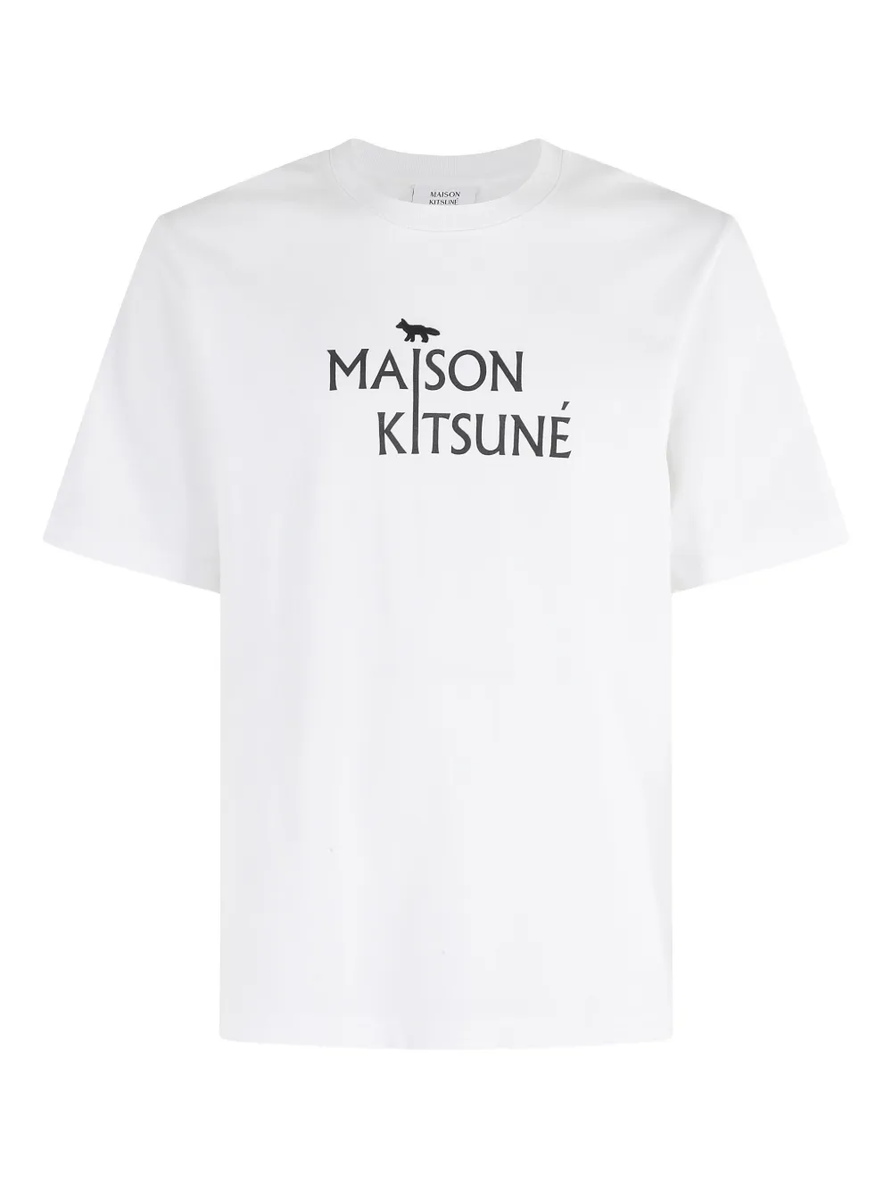 Maison Kitsuné logo-print T-shirt Wit