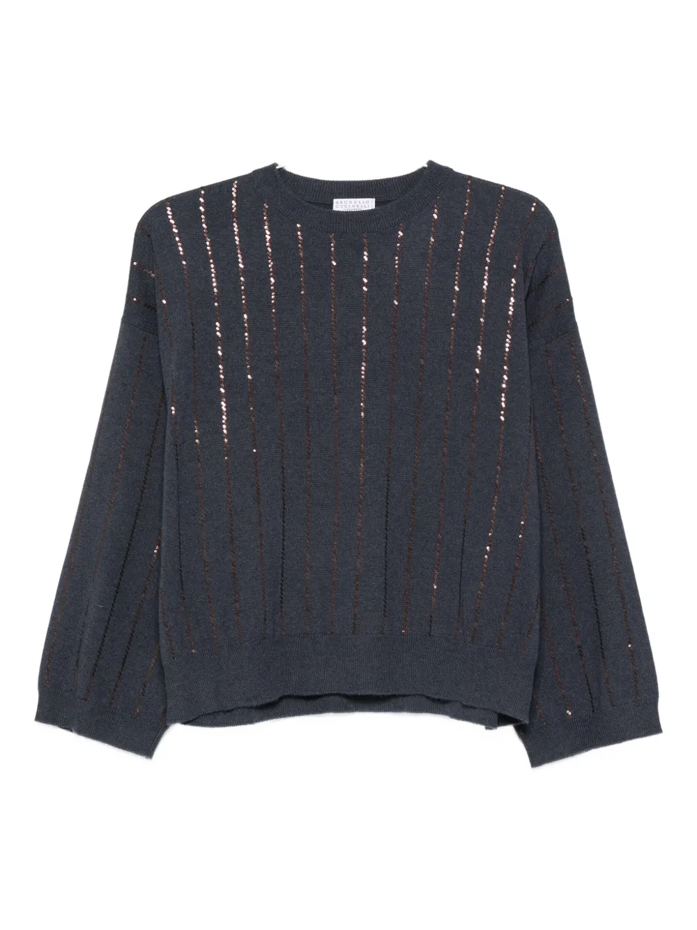 Brunello Cucinelli embellished sweater | Blue | Image 1