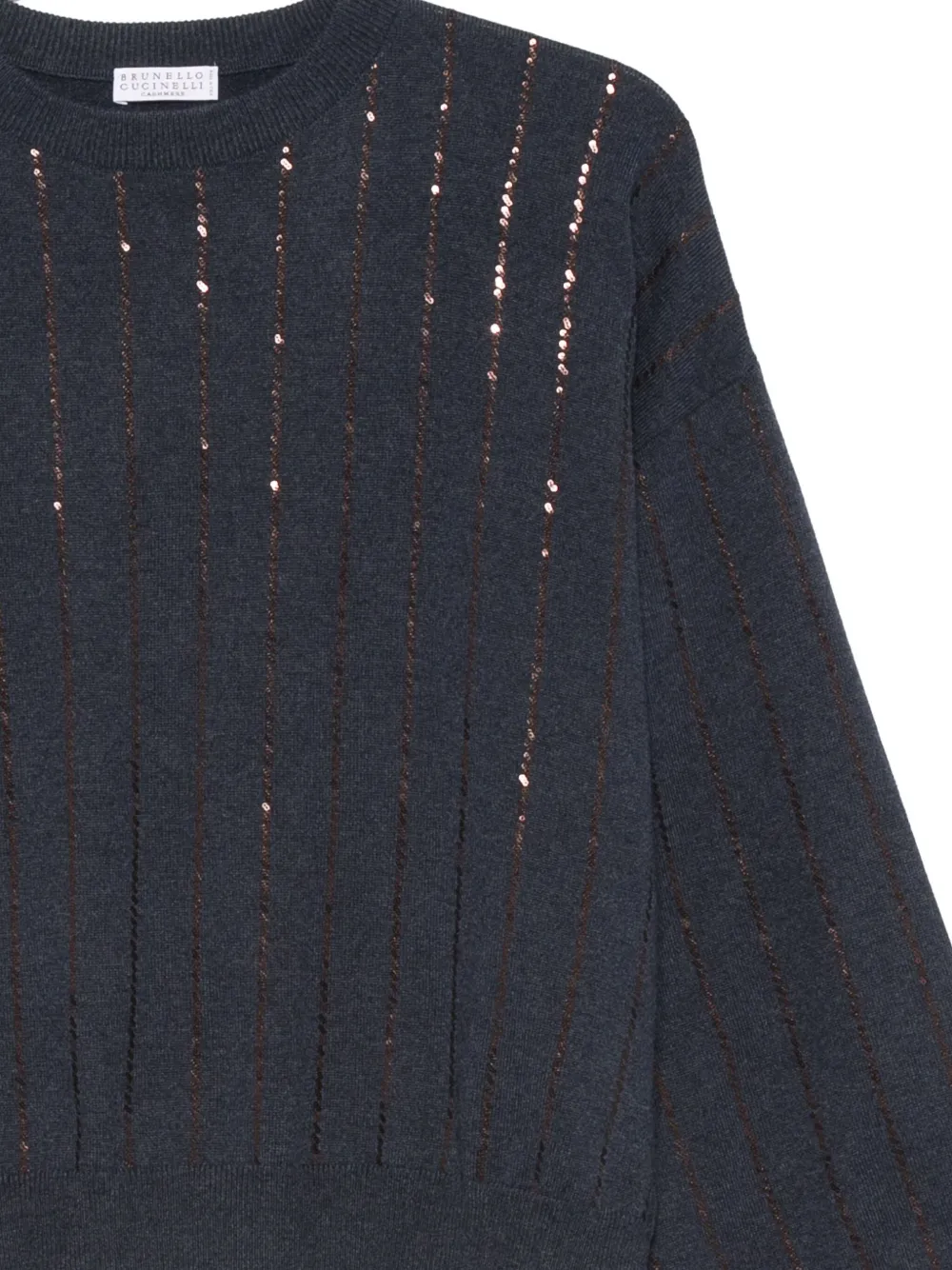 Brunello Cucinelli Verfraaide trui Blauw