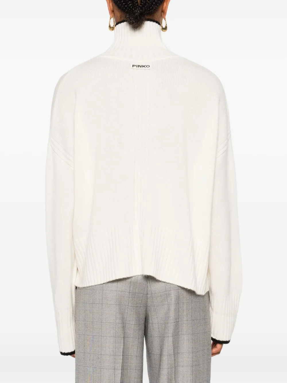 PINKO high-neck sweater Beige