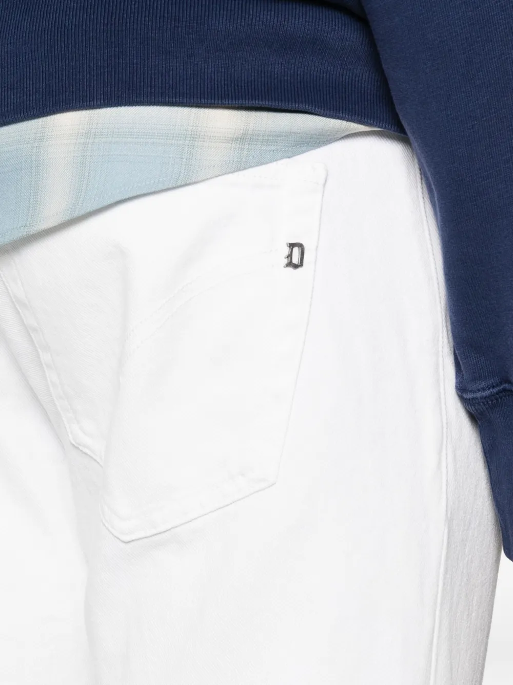 DONDUP Jeans met vijf zakken Wit