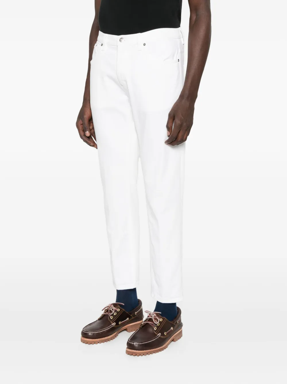DONDUP Jeans met vijf zakken Wit