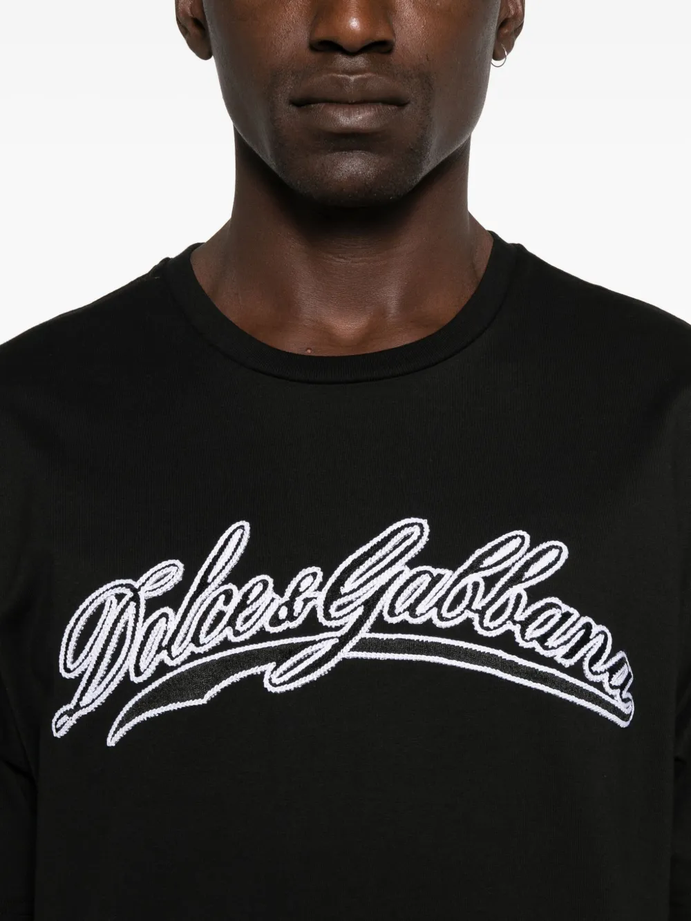 Dolce & Gabbana T-shirt met logo Zwart