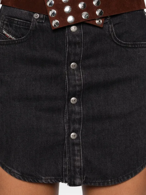 Diesel De-Ard デニムミニスカート | ブラック | FARFETCH JP