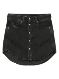 Diesel button-front denim mini skirt - Black