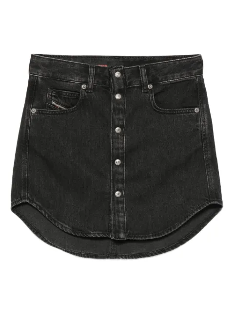 Diesel button-front denim mini skirt