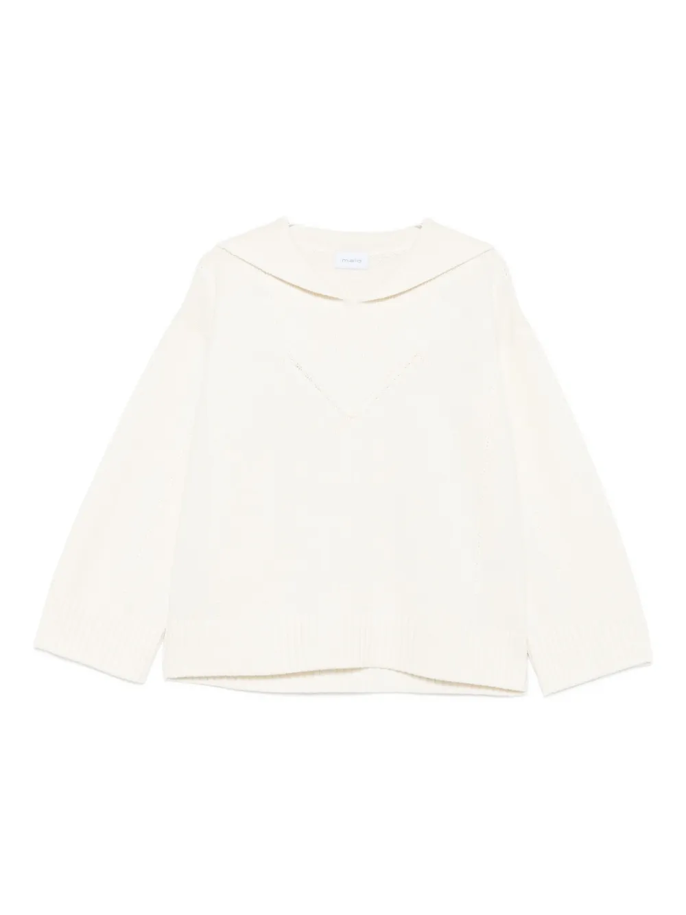 Malo Sailor-neck Cashmere Sweater In Neutral
