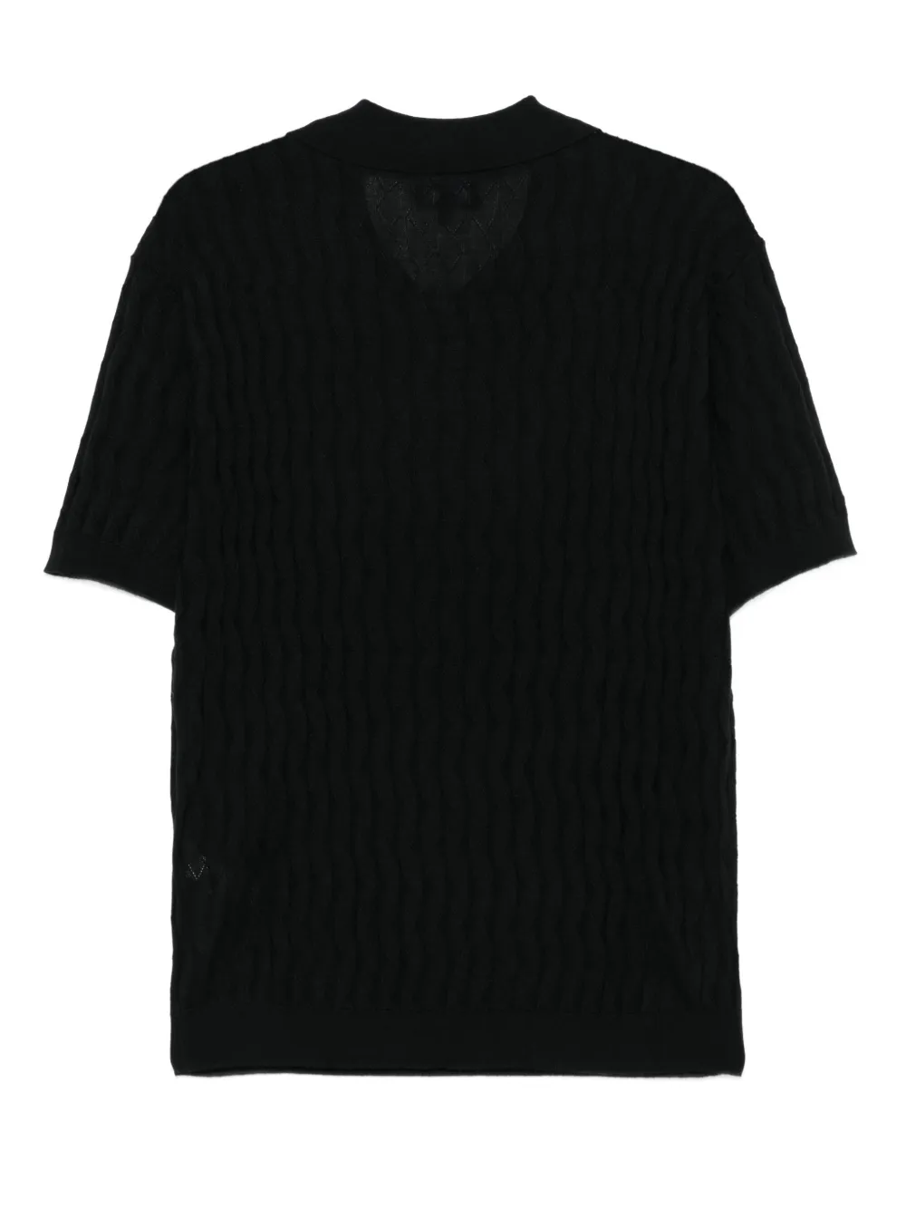 Emporio Armani textured polo shirt | T-Shirts | Image 2