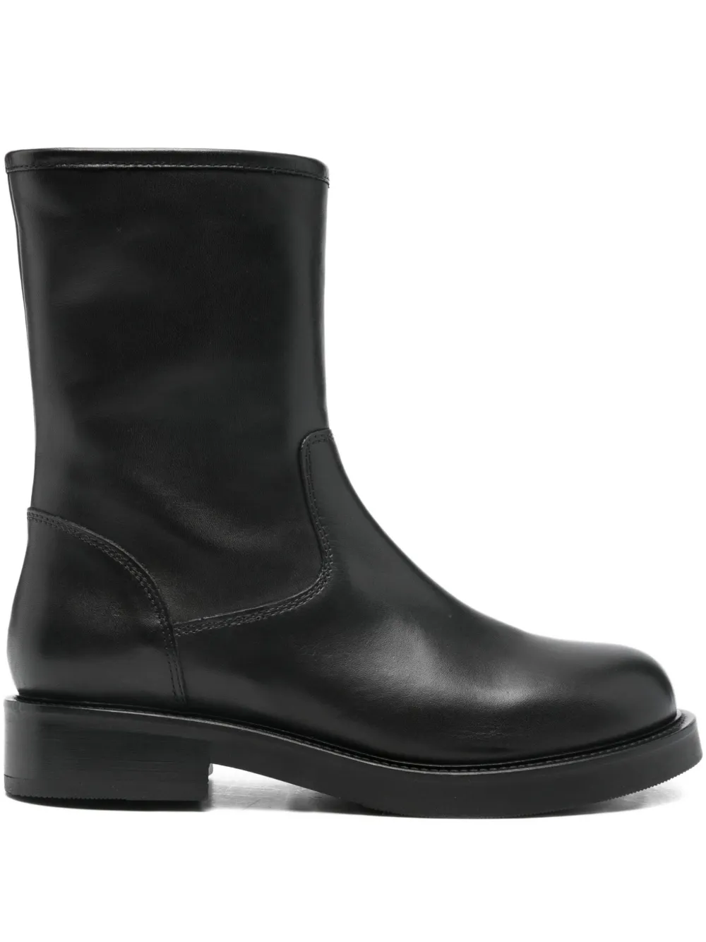 Julie Dee leather ankle boots Black