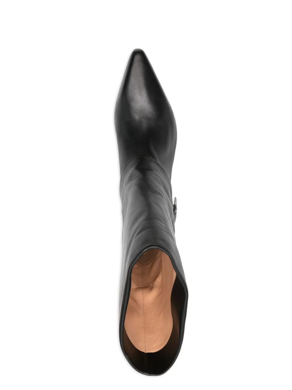The Seller Low Heels Ankle Boots In Black Leather In Black
