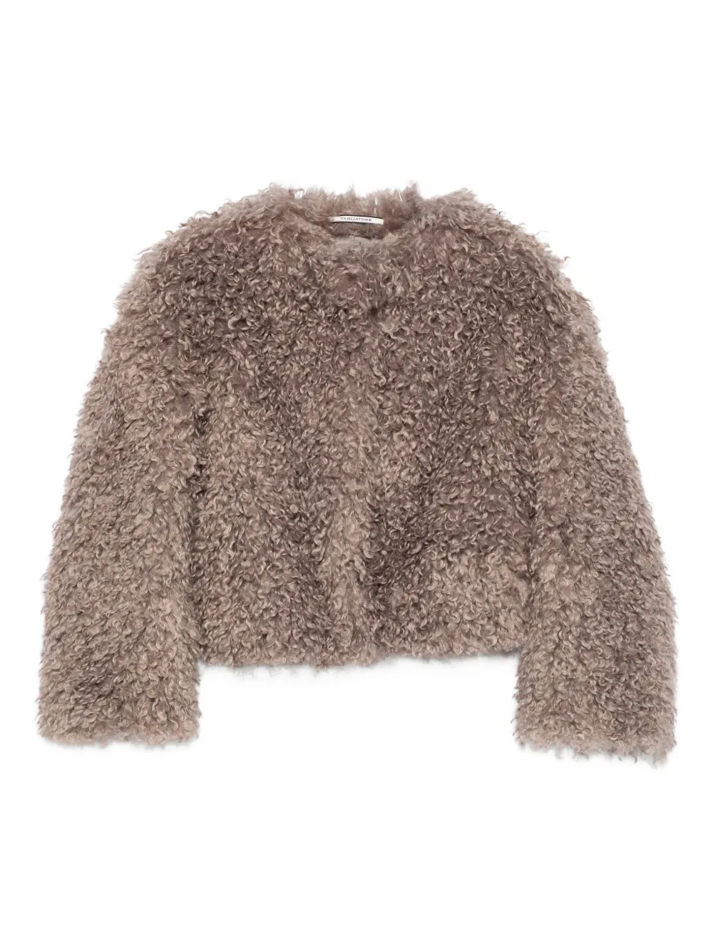 Tagliatore Teddy-textured Jacket In Neutral