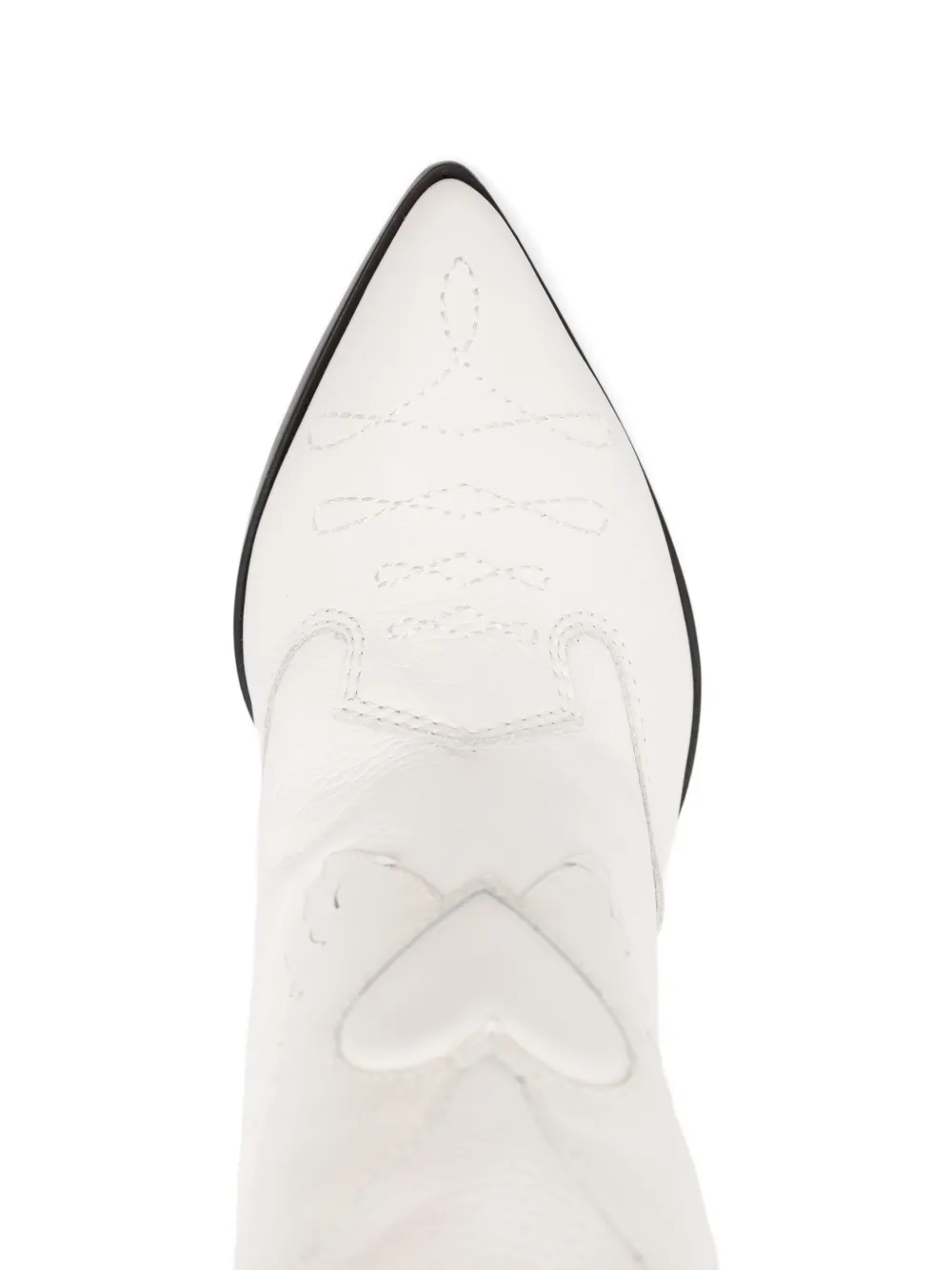 Sophia Webster 80mm Wing-patch Leather Boots In White
