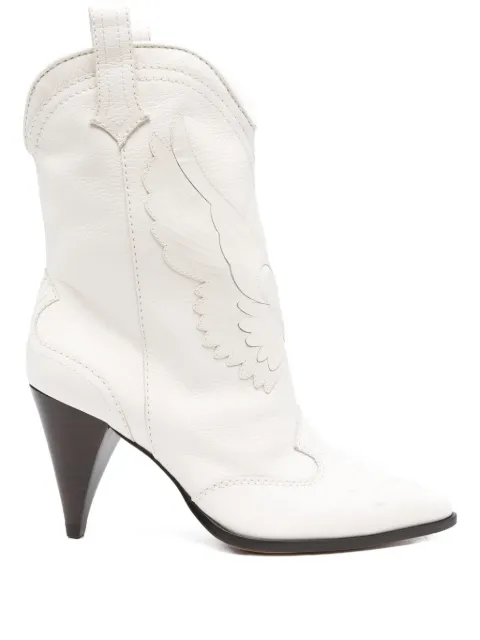 Sophia Webster 80mm wing-patch leather boots