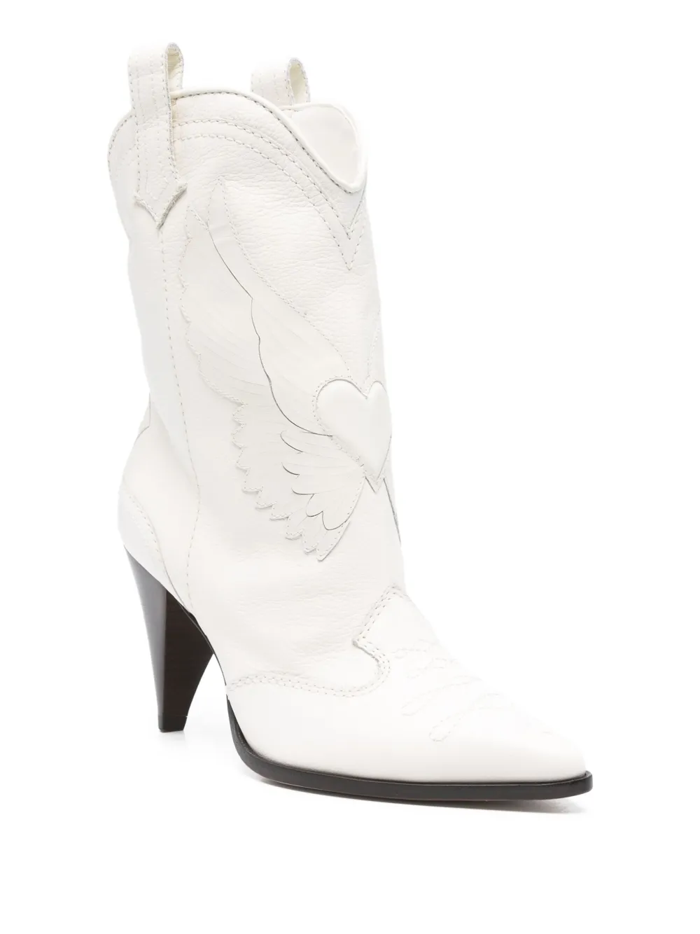 Sophia Webster 80mm wing-patch leather boots | Cowboy Boots | Image 2