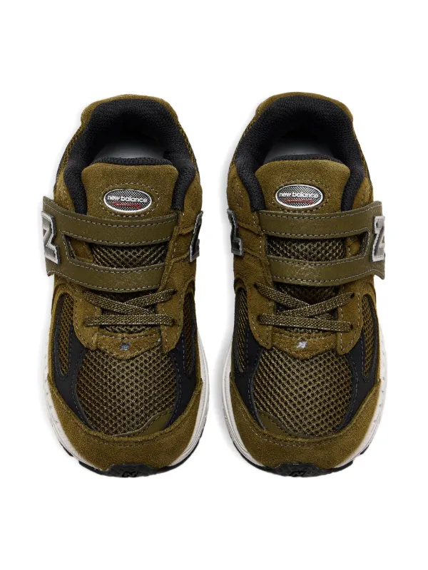 New Balance Kids 2002R touch-strap Sneakers Green FARFETCH IN