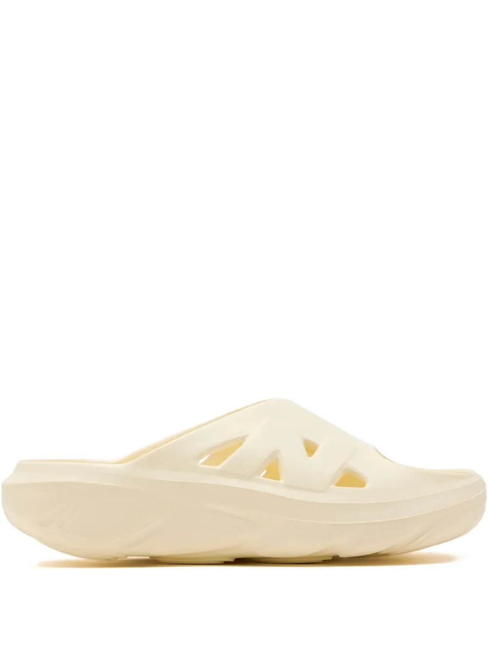 New Balance cut-out platform slides Yellow