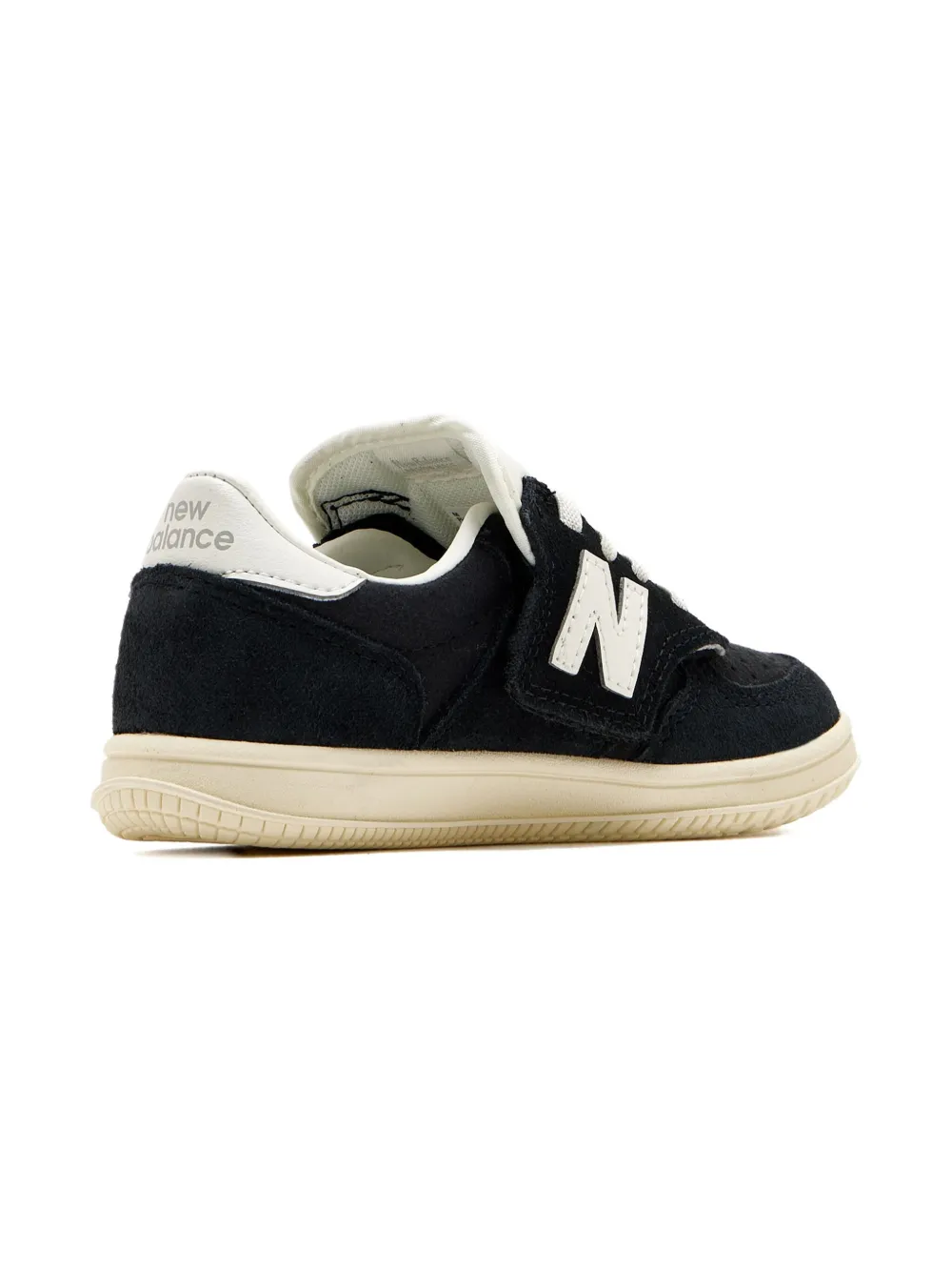 New Balance Kids logo-patch suede sneakers - Zwart