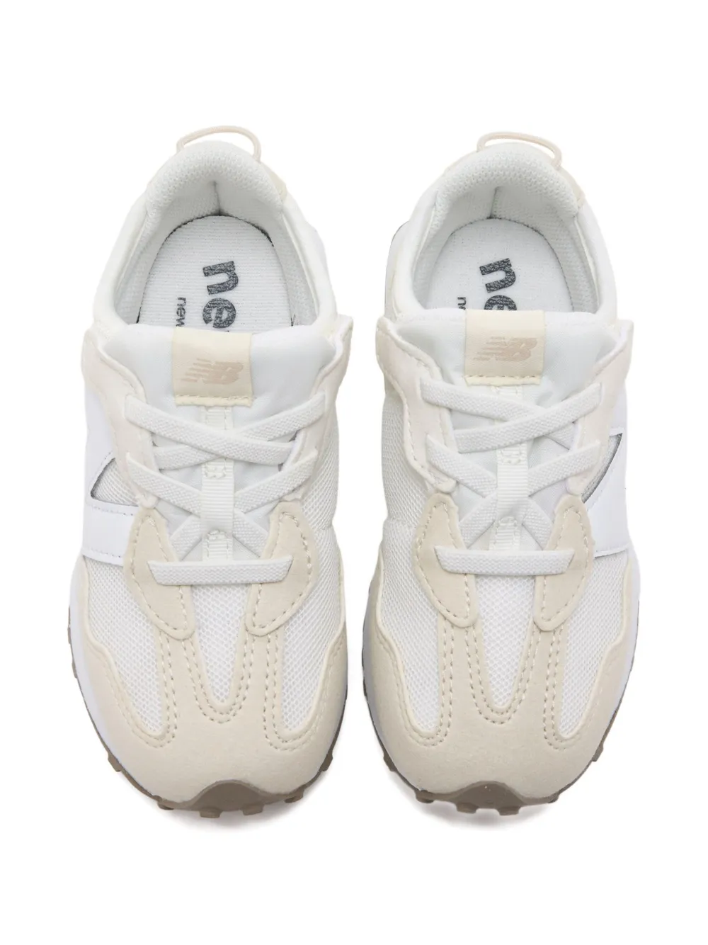 New Balance Kids 327 mesh suede sneakers Wit