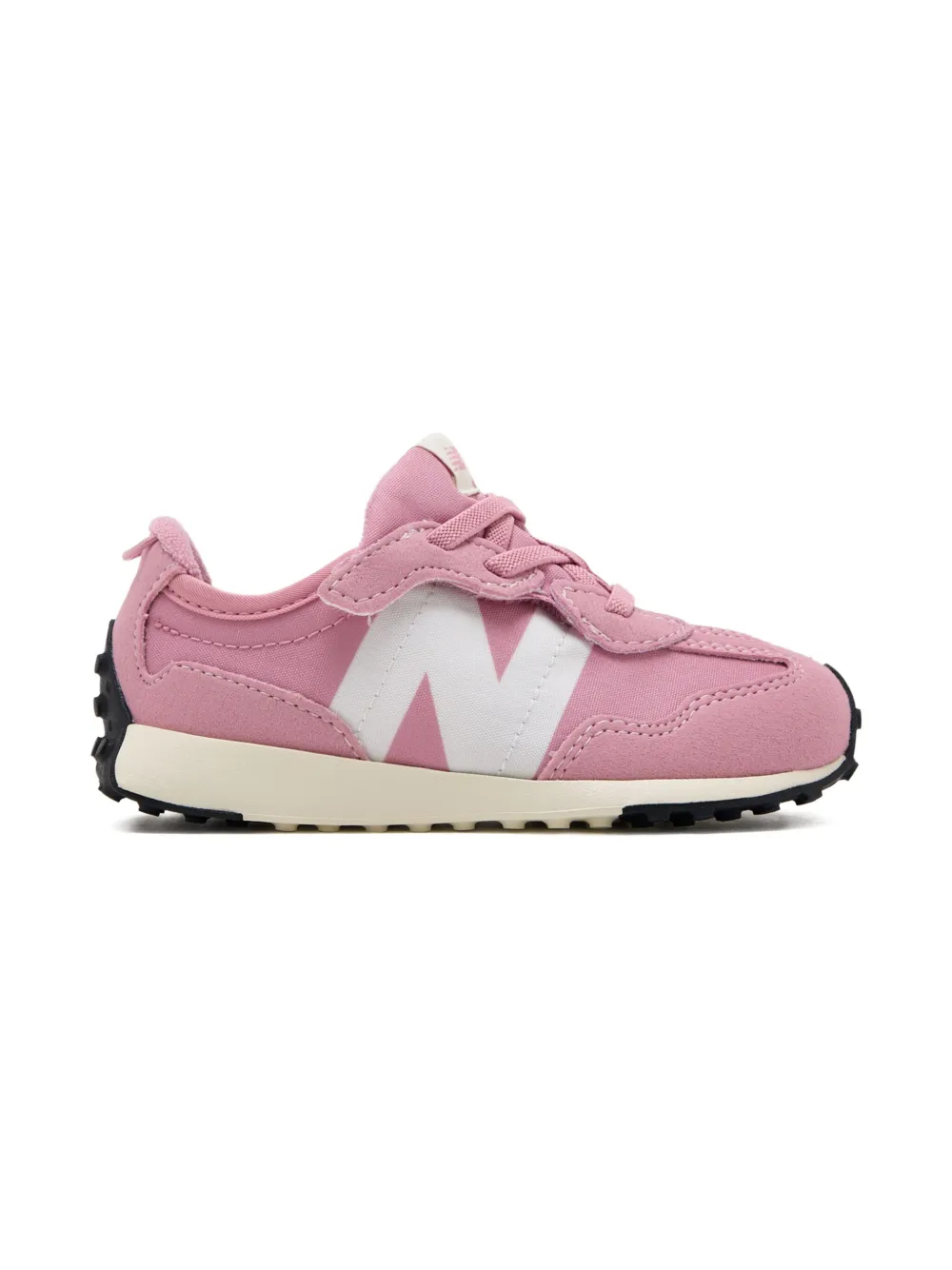 New Balance Kids 327 New-B suede-panel sneakers Pink