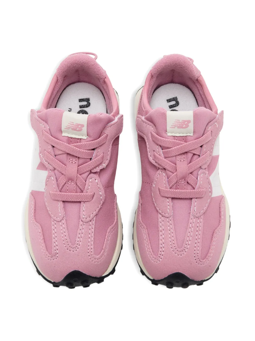 New Balance Kids 327 New-B sneakers met suède vlak Roze