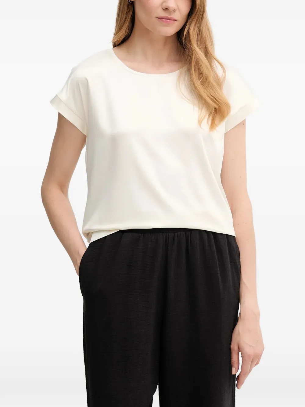 Joop! Taila cuffed-sleeve blouse - Toni neutri