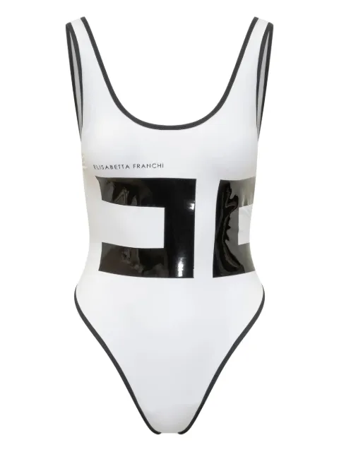 Elisabetta Franchi traje de baño con ribete en contraste