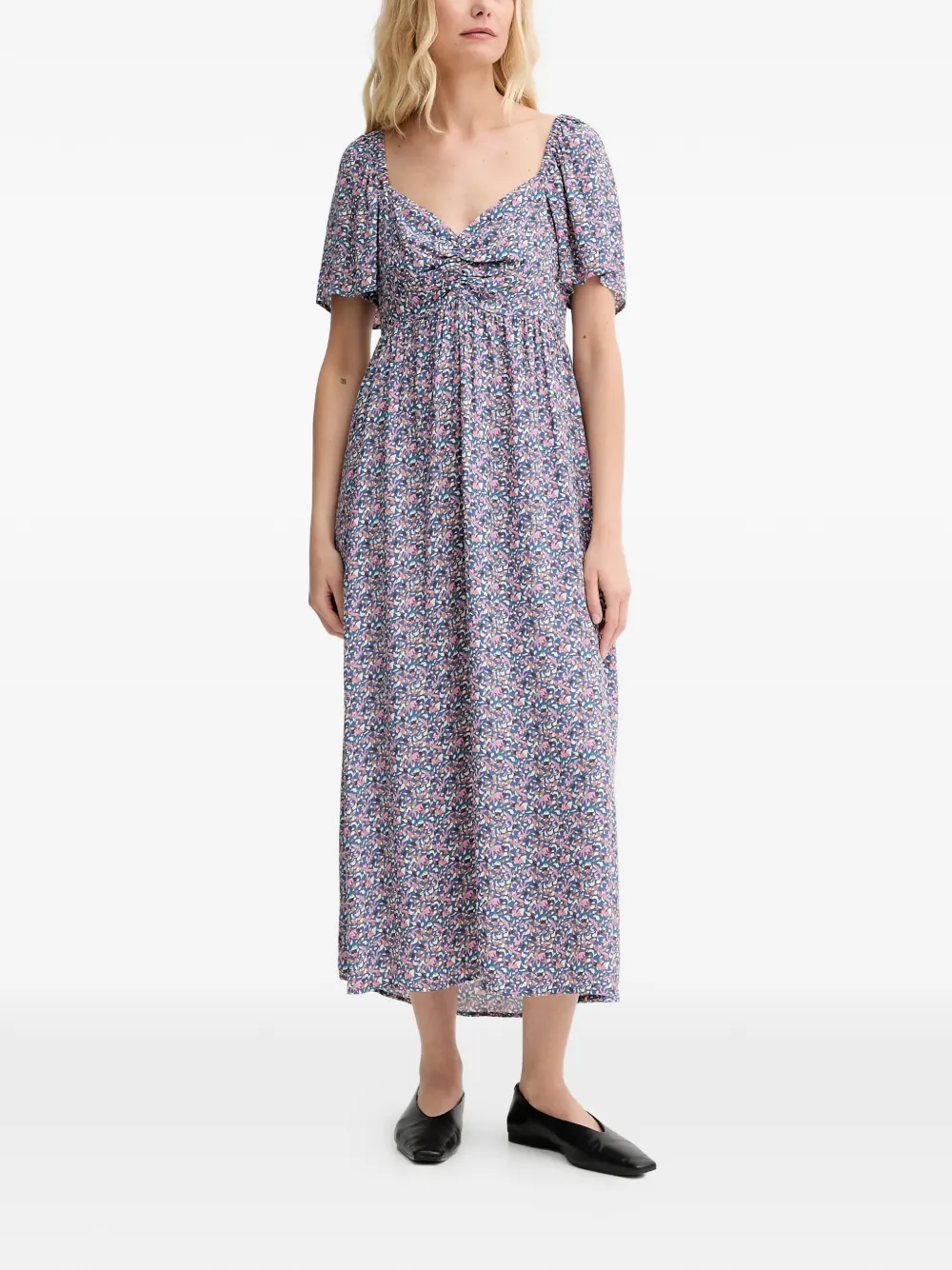 Marc O'Polo robe à fleurs | bleu | Image 1