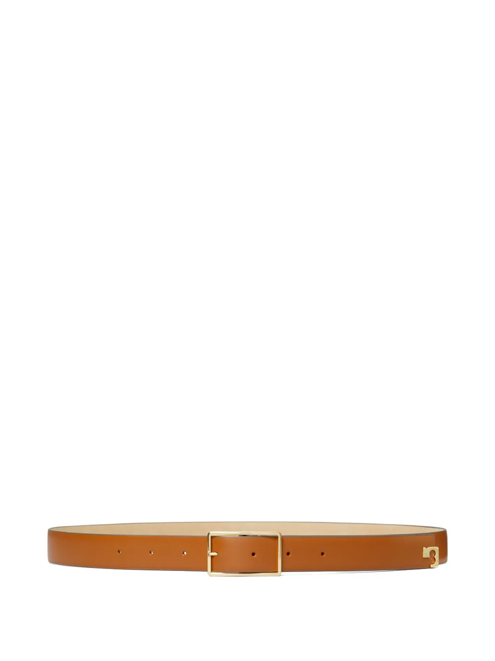 Tory Burch Cintura in pelle con fibbia logata - Arancione