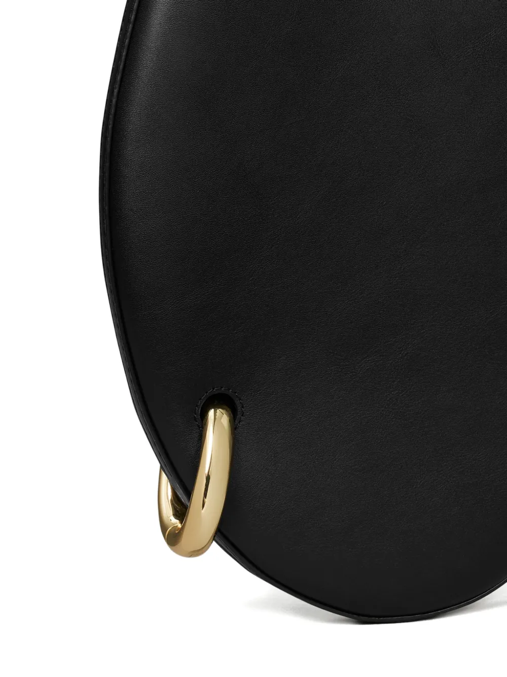 Tory Burch small pierced-detail leather shoulder bag Zwart