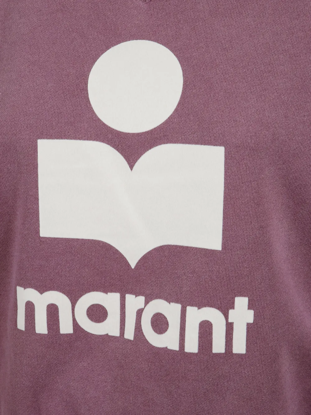 Isabel Marant Étoile Logo-print Long-sleeve Sweatshirt In Purple