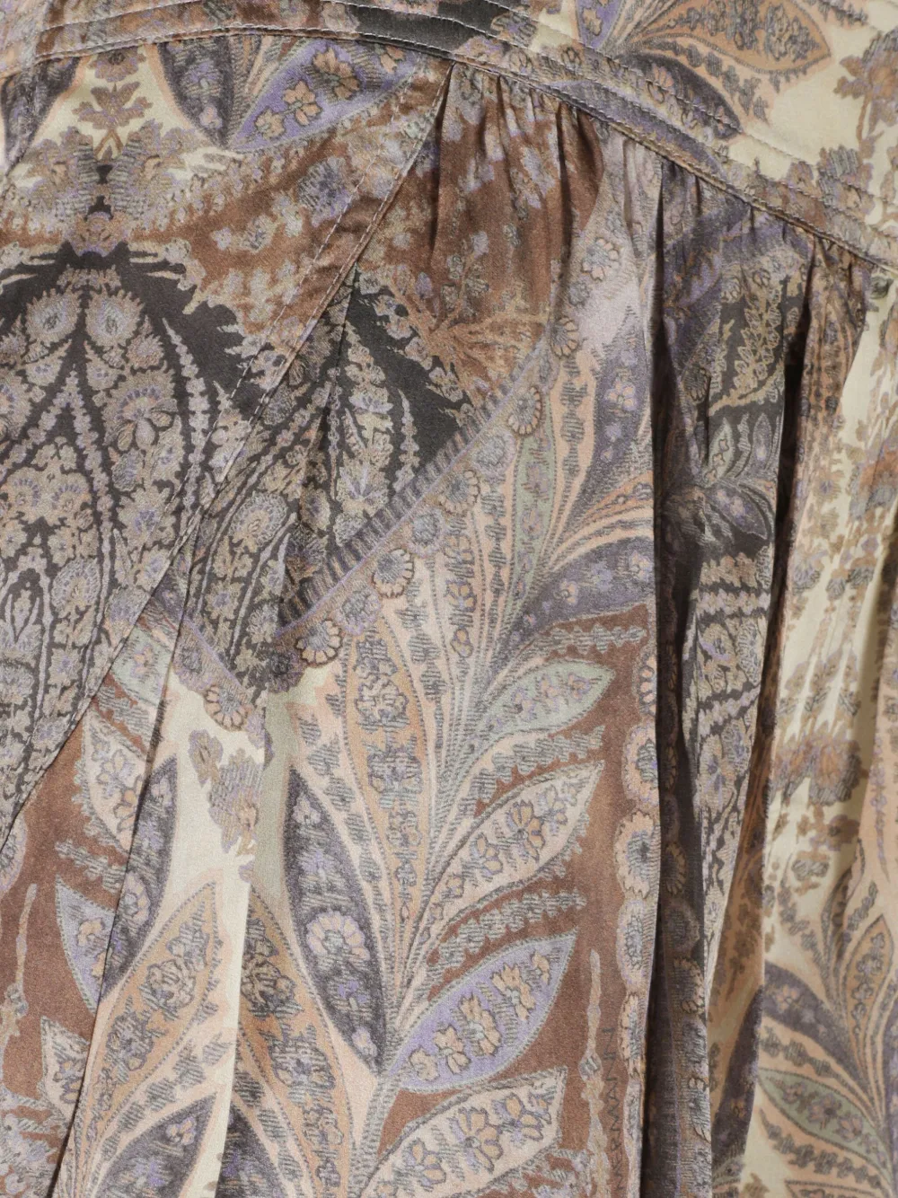 Zimmermann Hypnotic Paisley-pattern Trousers In Brown
