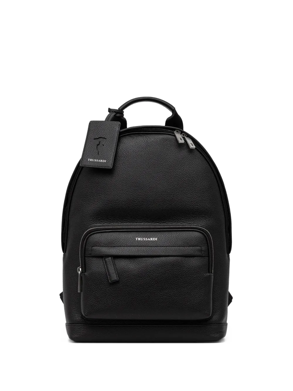 Trussardi Mochila de couro com placa de logo | Image 2