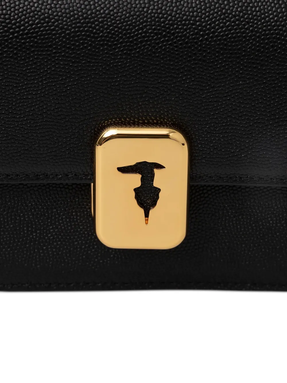 Trussardi Cameo leren mini-crossbodytas Zwart