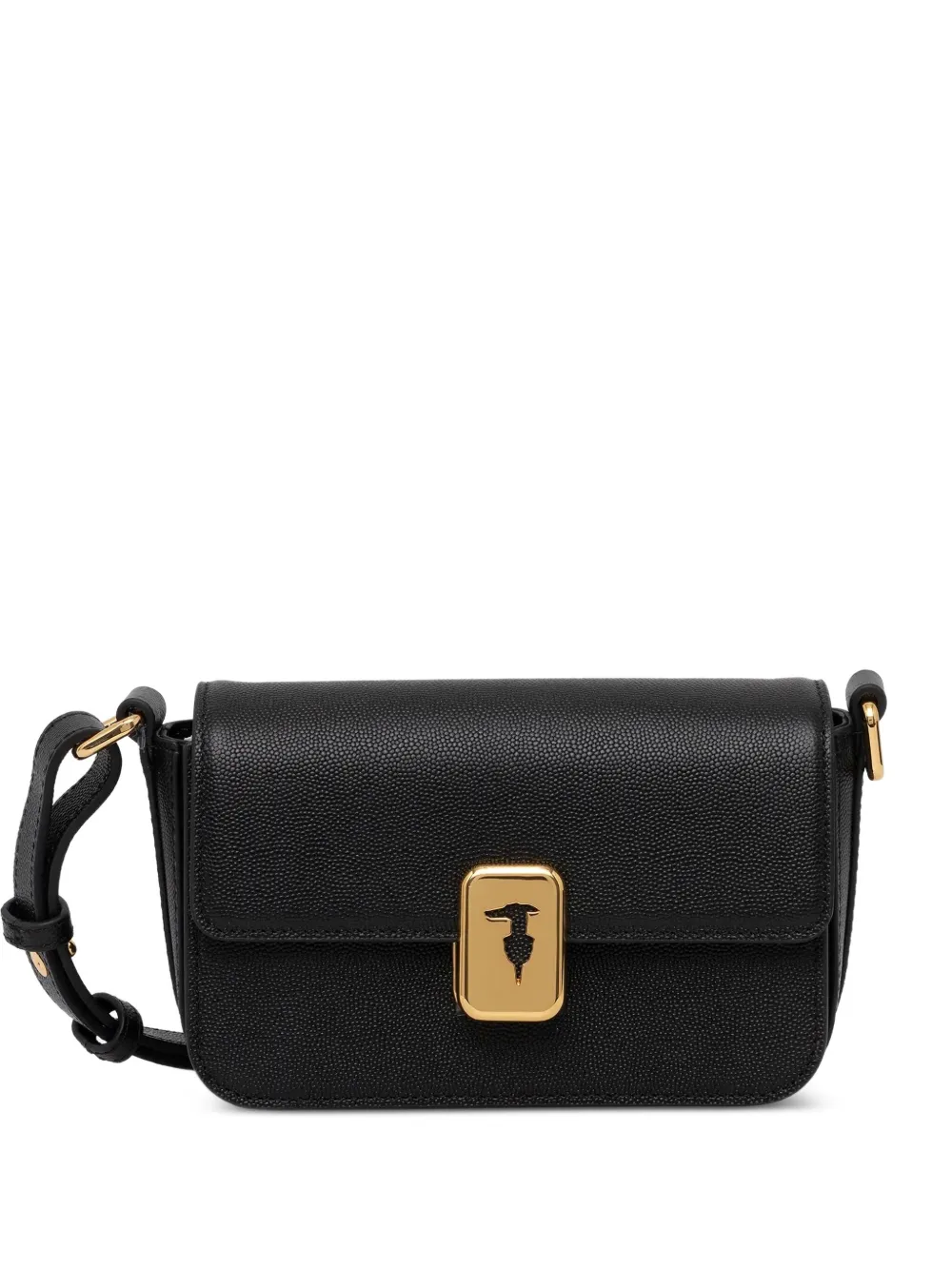 Trussardi Cameo leren mini-crossbodytas Zwart