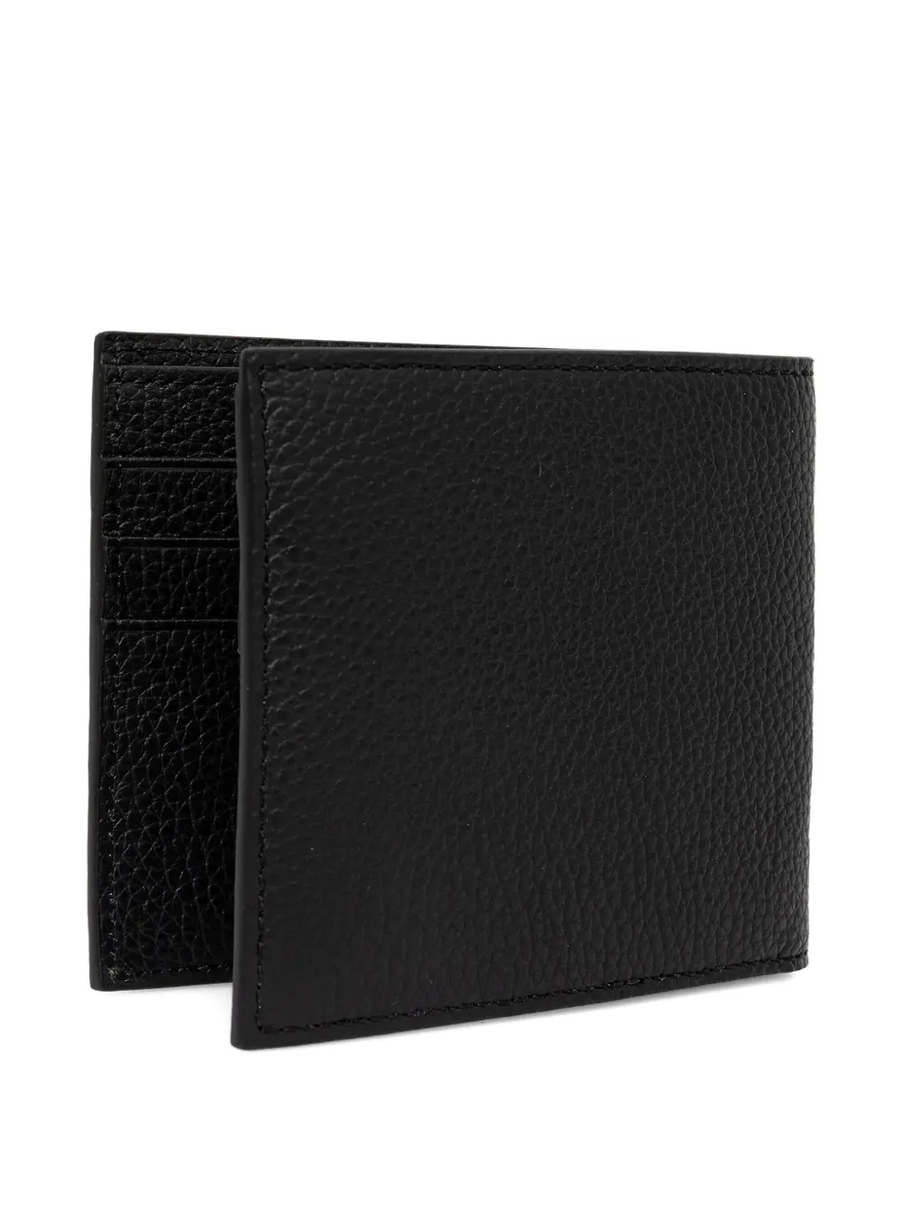 Trussardi Cartera leren portemonnee met logo Zwart