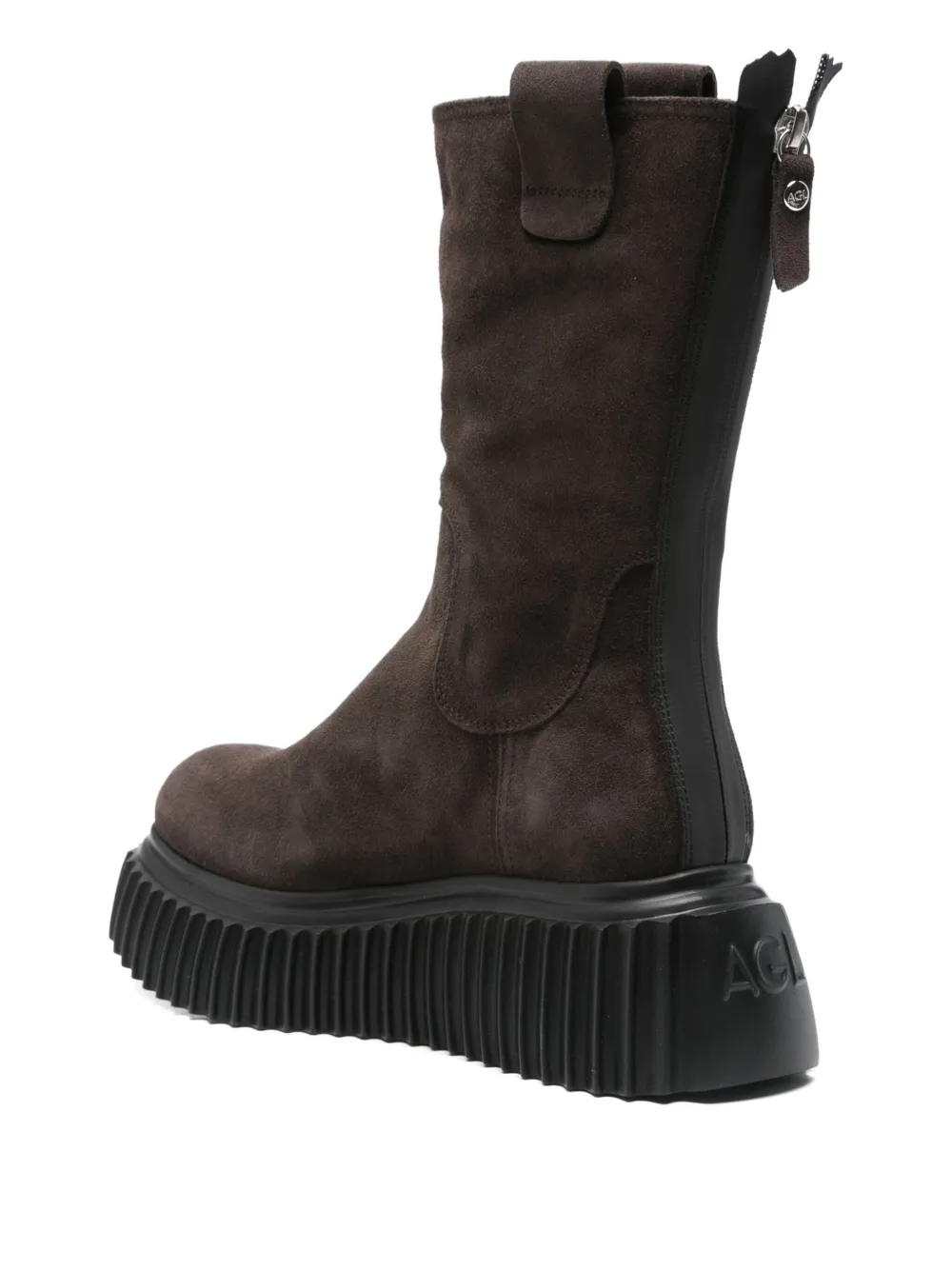 AGL 60mm suede boots Brown
