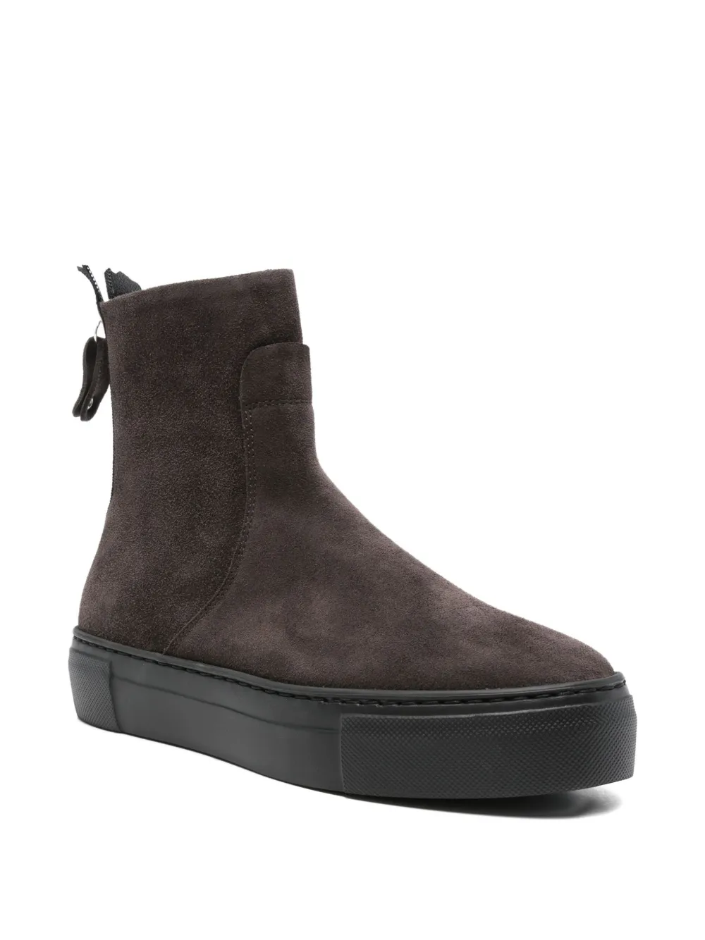 AGL 35mm zip-detail ankle boots Brown