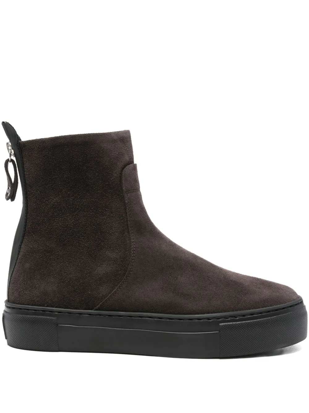 AGL 35mm zip-detail ankle boots Brown