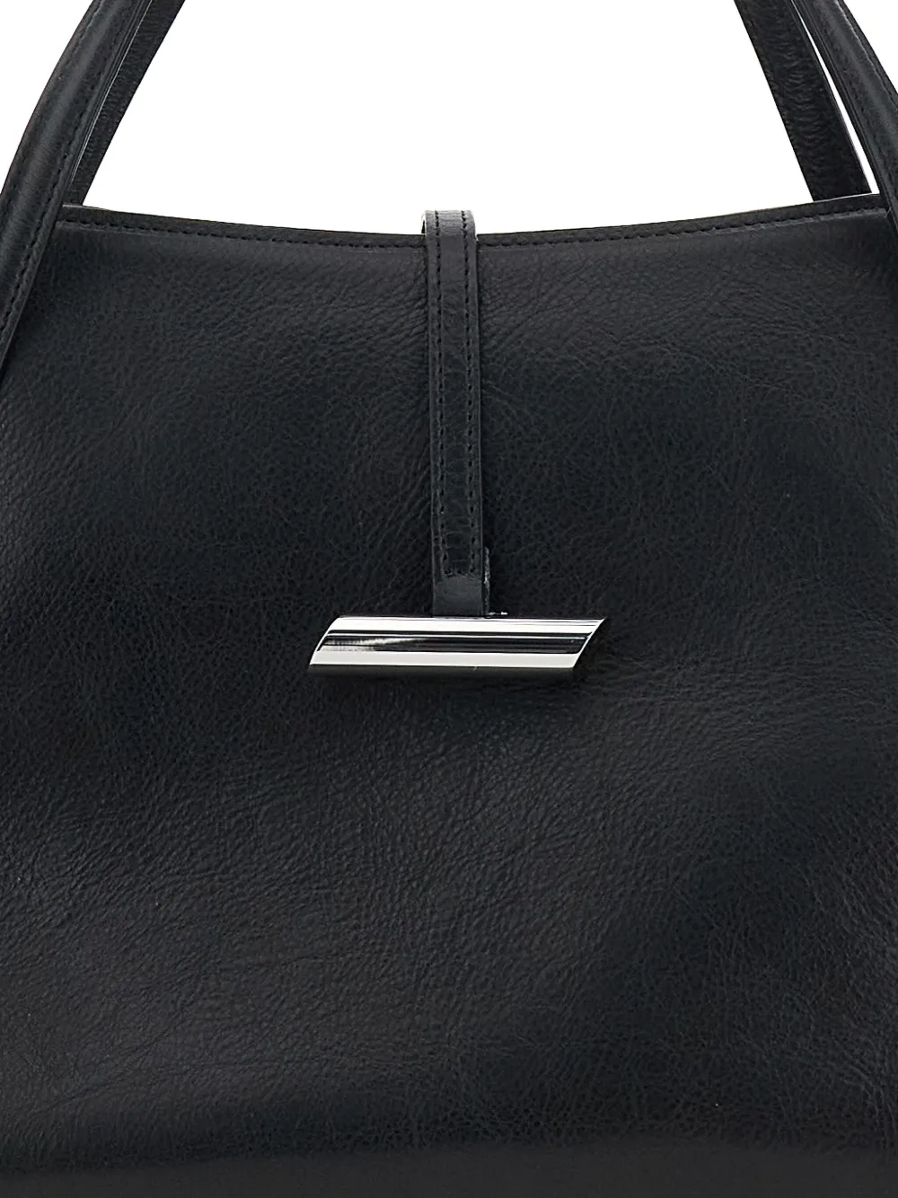 Little Liffner Penne shopper met zilverkleurig materiaal Zwart