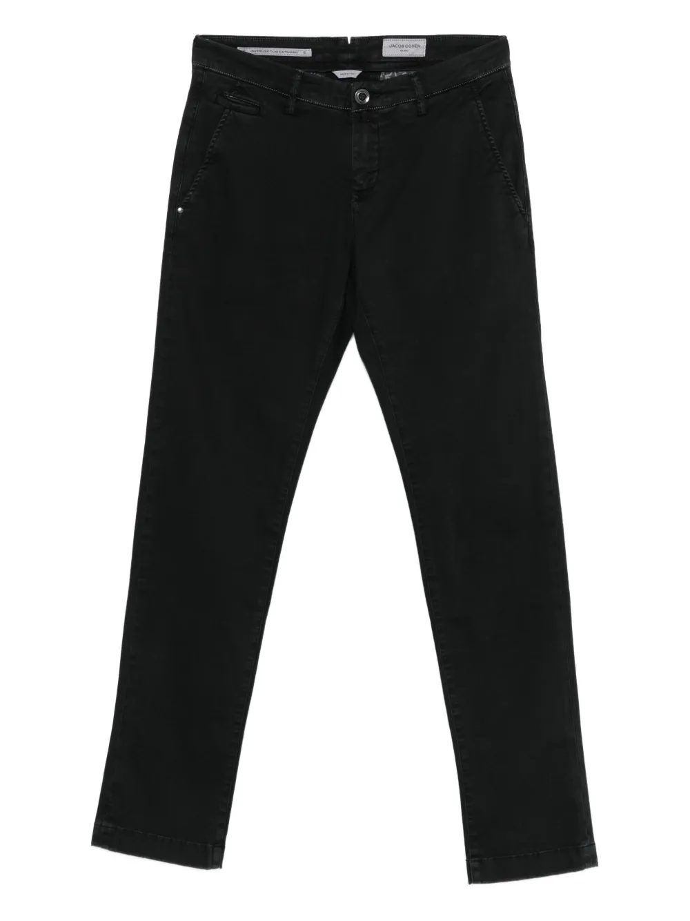 Jacob Cohën button-fly cotton trousers | Black | Image 1